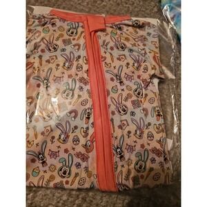 Double Bamboo Zippy Pink Mickey, Donald Duck, Goofy Bunny Ears 3 To 6 Months